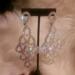 Glamorous rhinestone earrings